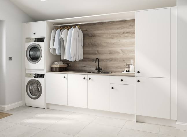 Clearing and prepping the laundry room